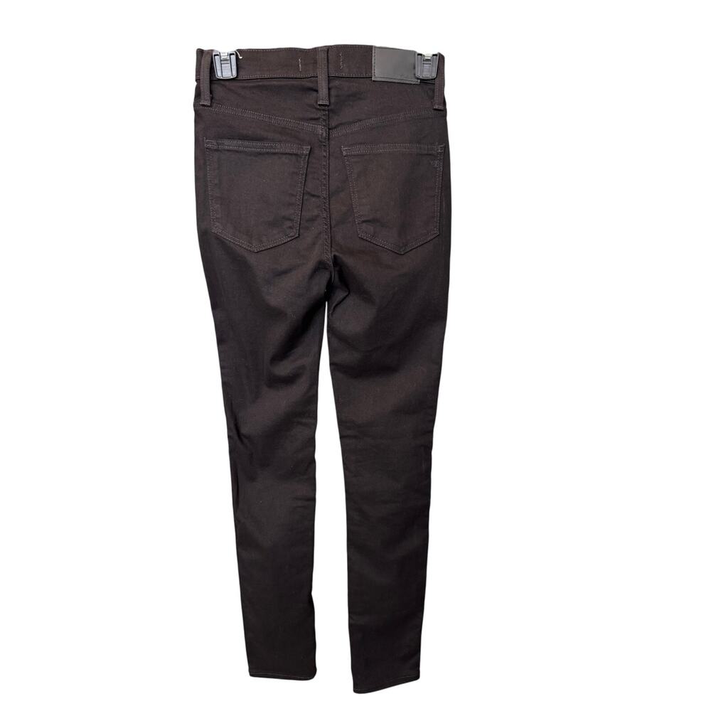 New MADEWELL Women's Black Frost Stretch Tall 10" High-Rise Skinny Jeans Size 24 - Picture 5 of 9